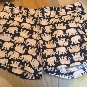 Lilly Pulitzer elephant print shorts